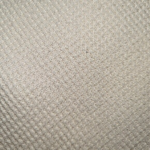 American eagle cropped waffle texture tan long sleeve top lettuce hem - Picture 3 of 4